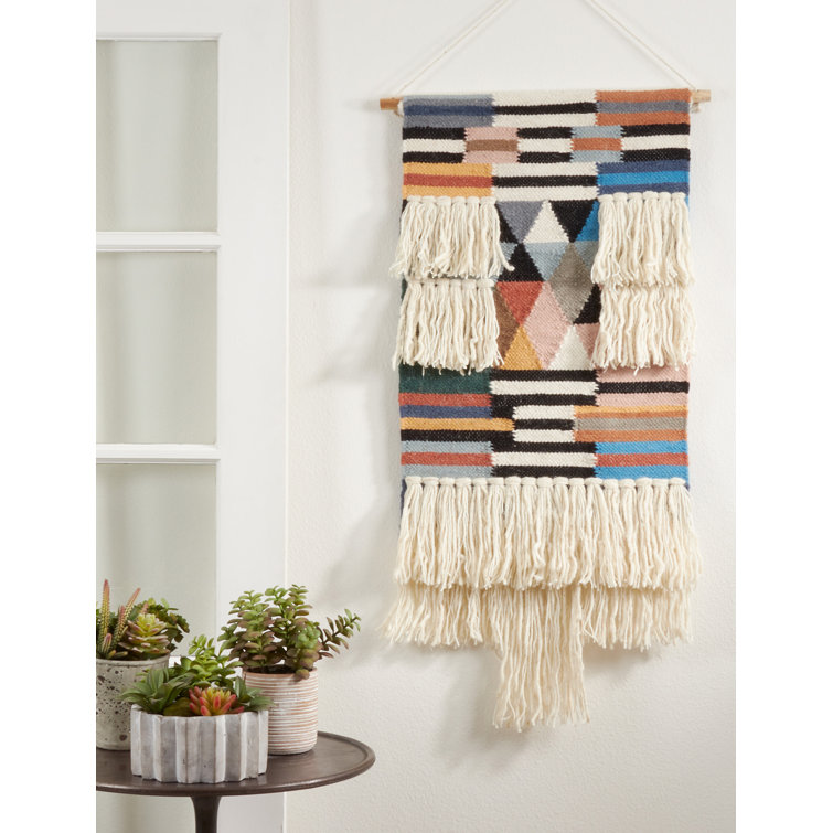 Woven wool wall online hanging